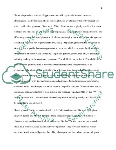 Glamour: Looking and Being Looked at. What makes you feel Glamorous