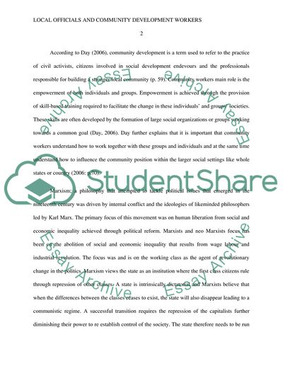 Evolving of Community Development Projects in the UK