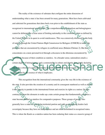 Kurds and they are Stateless Nation