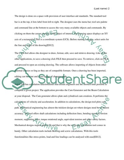 Use of Computer based Technology in Engineering Design