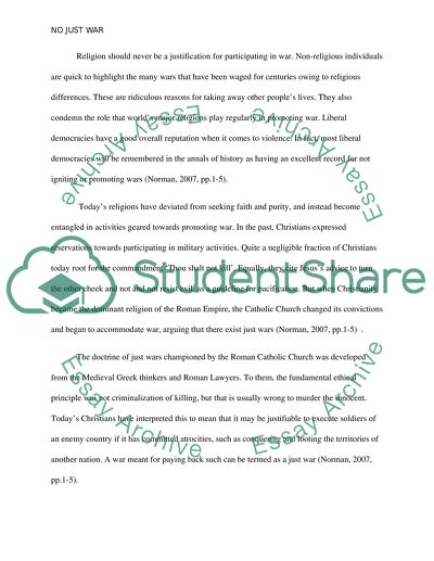 No War in the Modern World Can Possibly Be Just