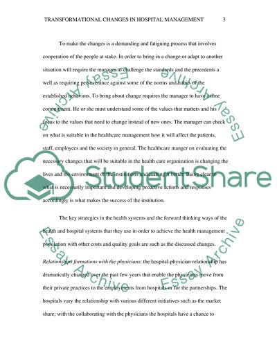 Change Management Framework in Healthcare