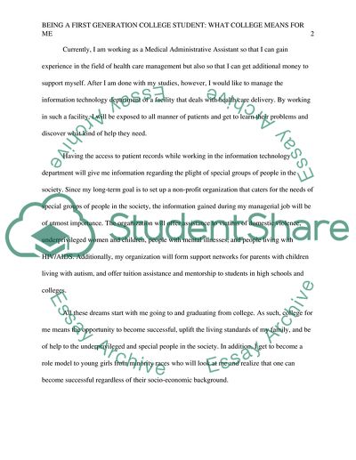 Essay Now: College dissertation first generation student academic content!