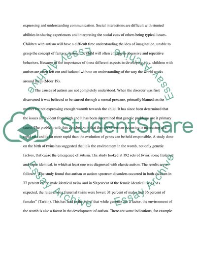 Health Sciences - Autism