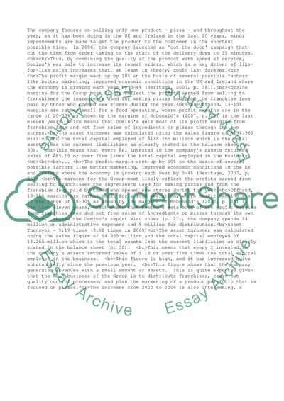 Dominos delivers essay image