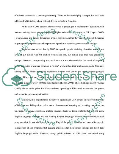 The Roles of Diverse Schools in America