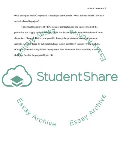 What Was the Motivation of ITC in Creating EChoupal