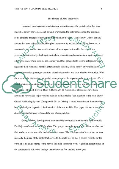Inovations in Automotive Electronics