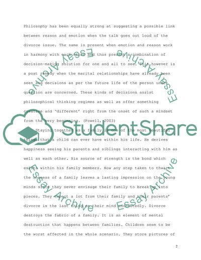 Is It Better to Stay Together For the Sake of the Children