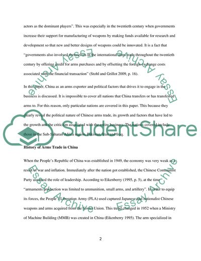 Chinas Growing Arms Trade and the Politics Behind It