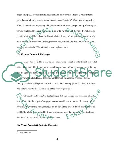 Three Art Works by Rashid Johnson