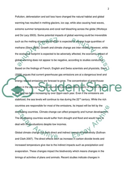 Impact of Global Warming on the Tourism