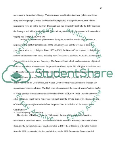 Decades of Change: Americas Changeable Political and Economic Scene