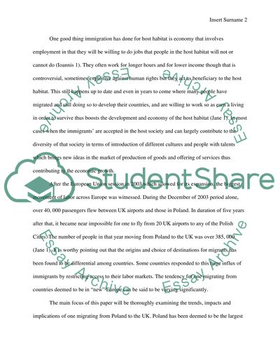 Immigration in Contemporary Europe