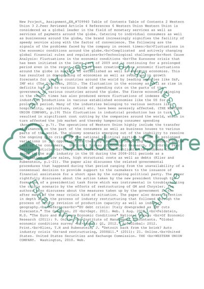 Western Union and the Eurozone crisis