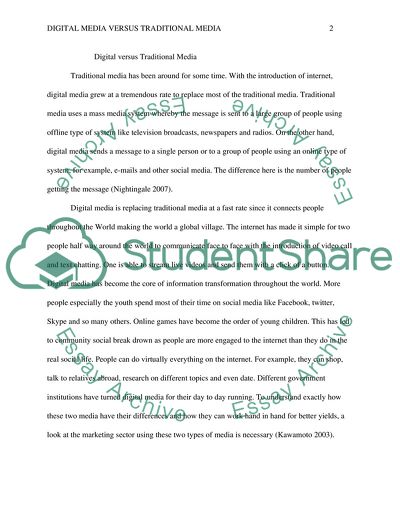 Digital vs Traditional Media