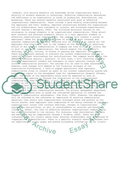 Organizational communication strategies