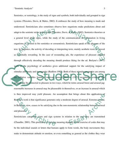 Semiotic analysis essay picture