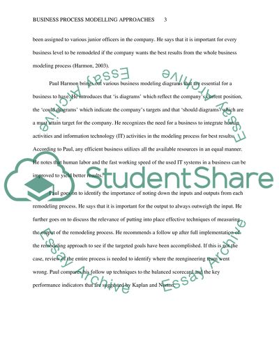 Business Process Modeling Approaches