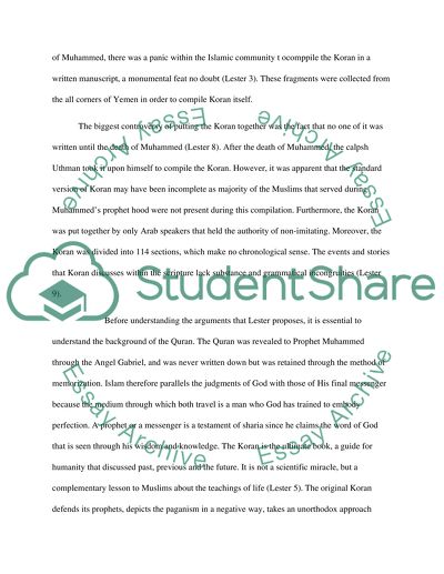 Major Issues of The Quran