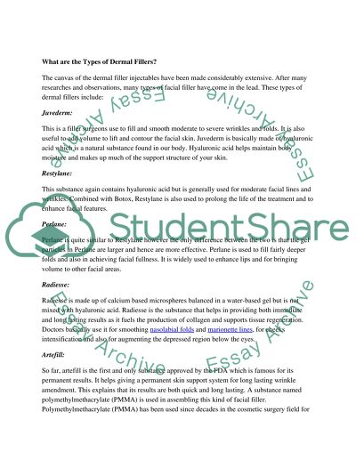 Facial Fillers and Injectables