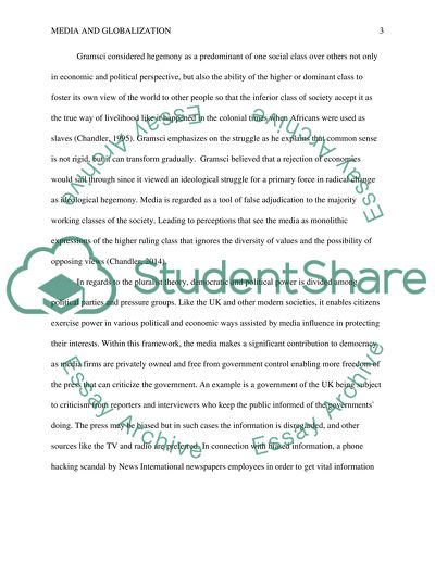 Sociology - Mass Media