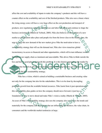 Asses the sustainability strategy of a company of your choice (Except Apple)