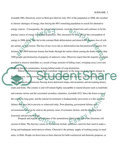 Haiti as One of Poorest Nation in the Western Hemisphere