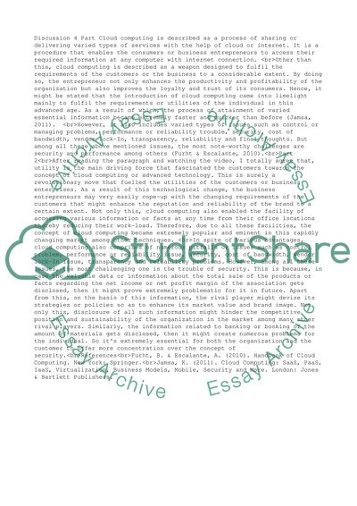 Analysis of Cloud Computing