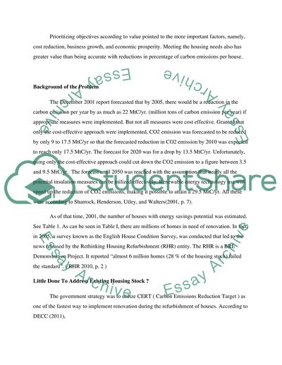 Has the Government Successfully Implemented Low Carbon Refurbishment
