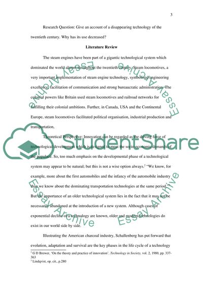 The Decline of Steam Locomotive Technology