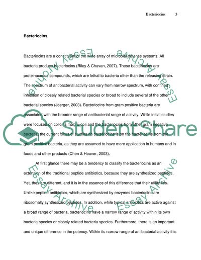 Bacteriocins and Their Impact on Our Lives and Agriculture