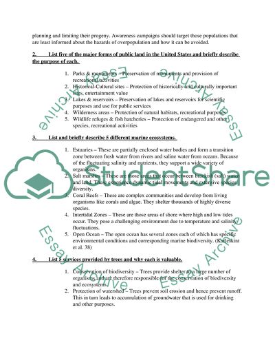 Environmental Threats in Order of Decreasing Importance