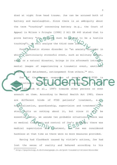 Offence Against the Person