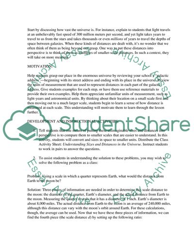 Distance Measurements and Scientific Notation