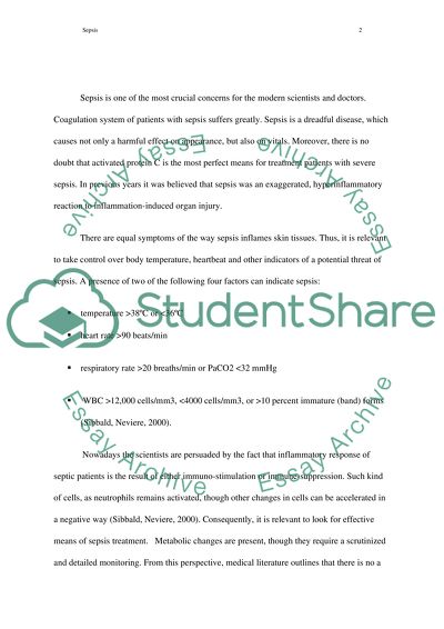 Pathophosiology of sepsis