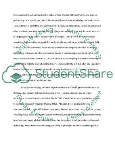 Technology in Health Care Information Systems