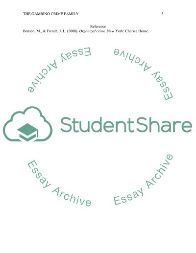 One Organized Crime Questions