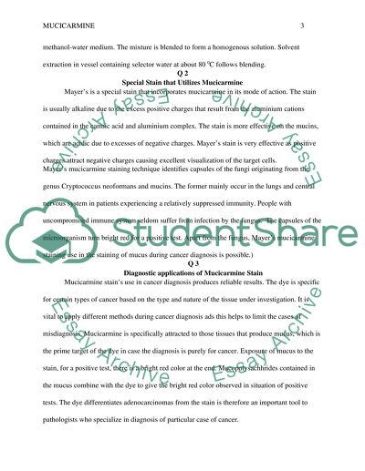 Description and Obtaining of Mucicarmine Dye