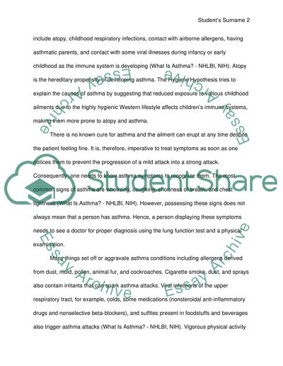 Asthma as a Manageable Condition