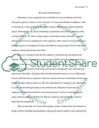 Factors That Affect the Employees Motivation Levels