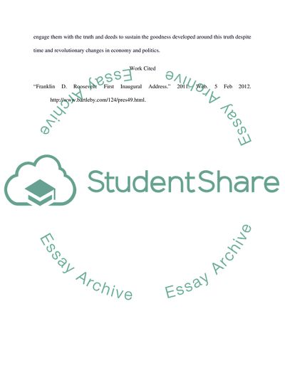 Who Are the Villains of Roosevelts Famous Address and What Political Purpose Does This Serve