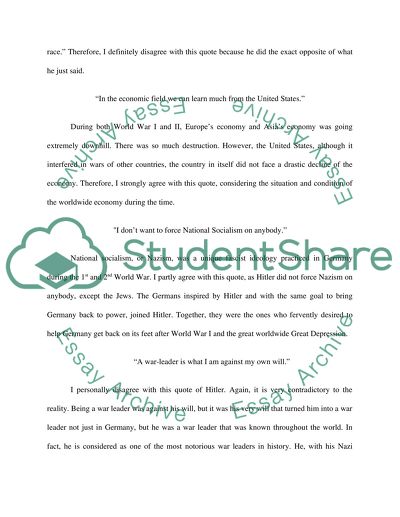 Hitlers Talks Citations