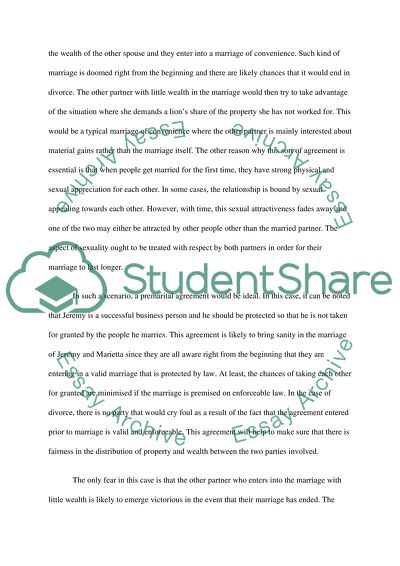 Expediency of Concluding a Marriage Contract