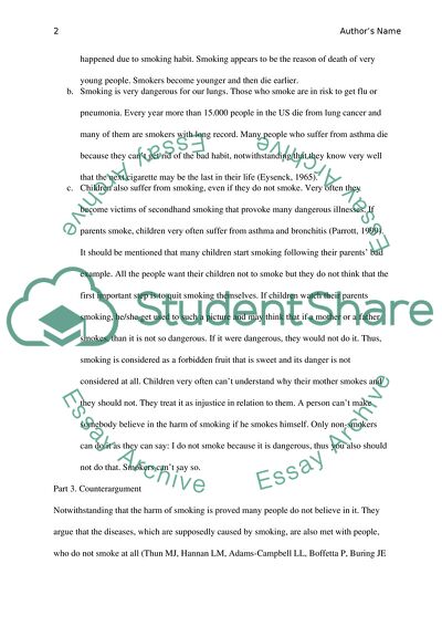 Causes and Consequences of Smoking