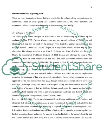 The Main Role of the Auditors