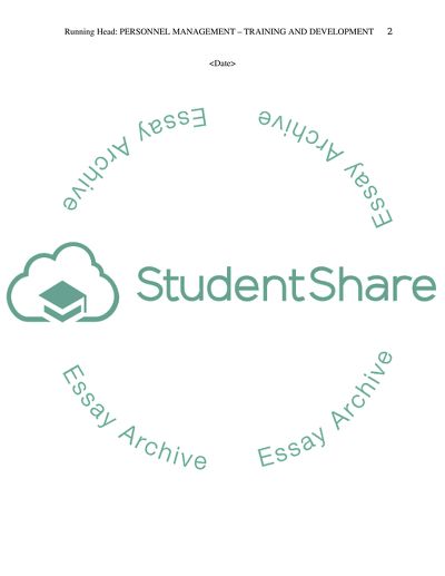 Personnel management-Part I