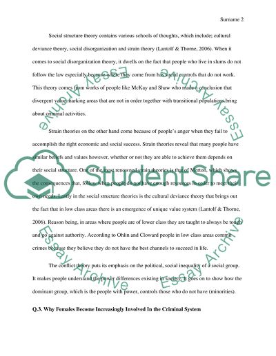 Social Structure Theories and How They Are Applied