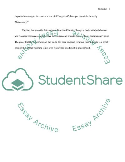 Scientific Discussion on Global Warming