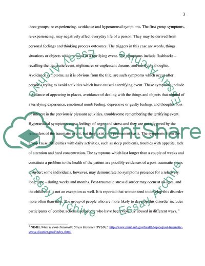 Post-Traumatic Stress Disorder